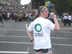 Mary for FoE at the mini marathon 2011