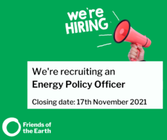 We're hiring - Energy Policy Officer