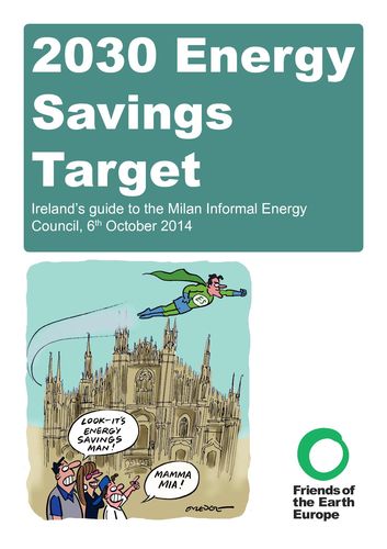 Publication cover - Briefing on EU Energy Efficiency for Milan informal ministerial meeting
