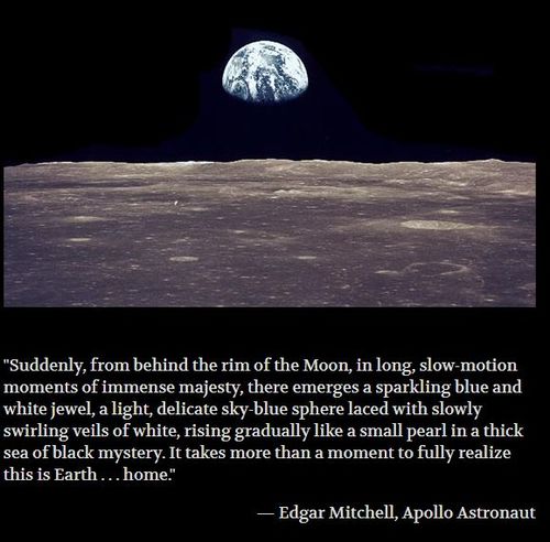 Earthrise and quote